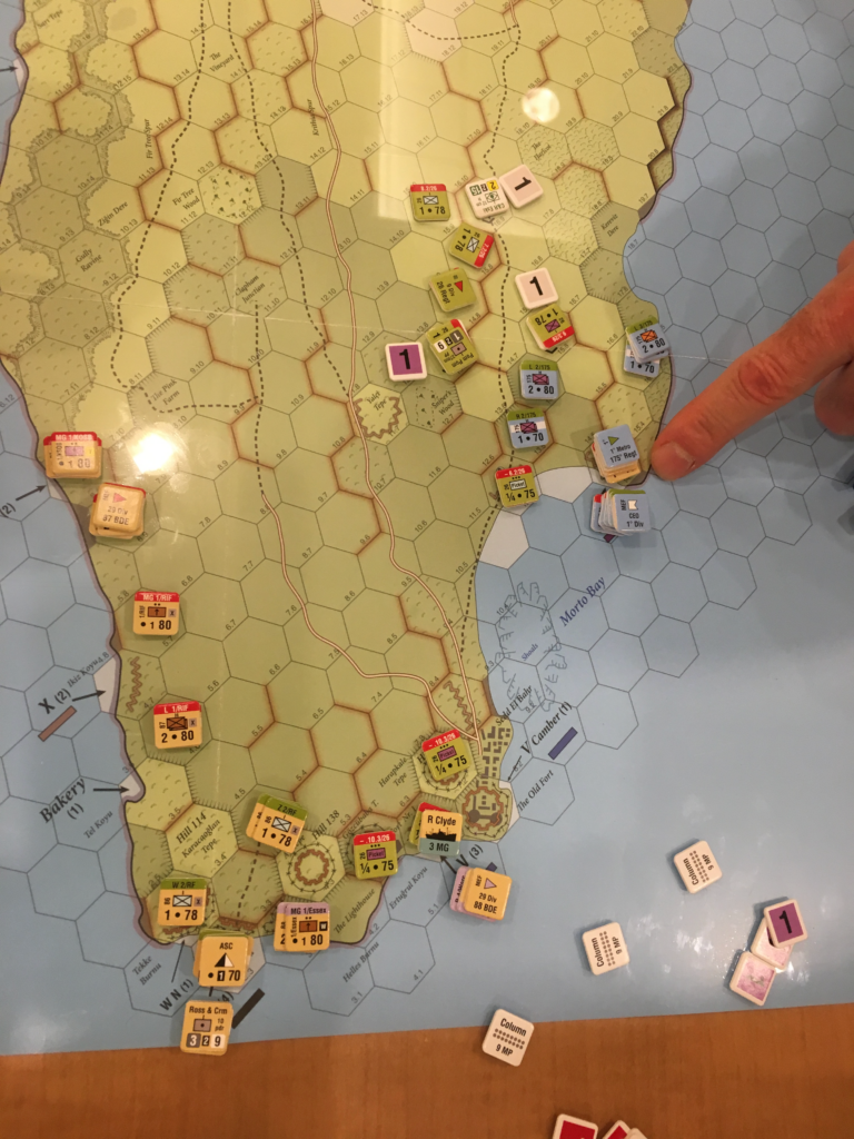 The French are landing at S beach, to support the British landing at Cape Helles